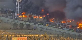 Foto: Fuego y humo en Teherán tras ofensiva israelí/ Cortesía