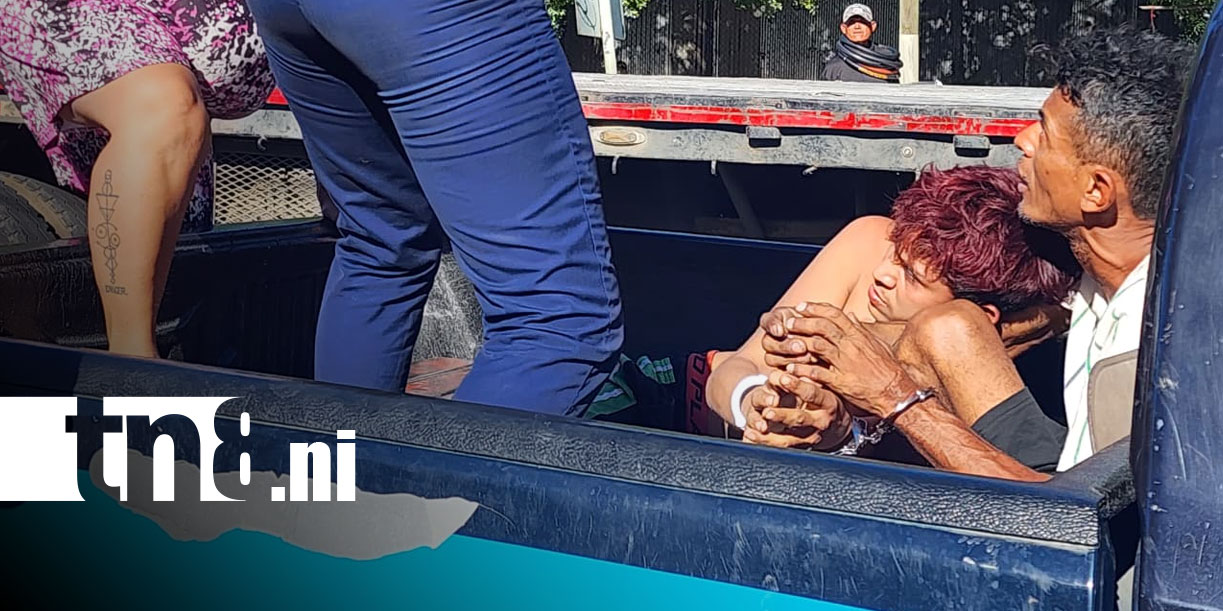 Foto: Tres detenidos tras brutal ataque con arma blanca en Managua/ TN8