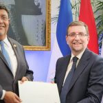 Nicaragua recibe al nuevo embajador de Italia, Edoardo Pucci