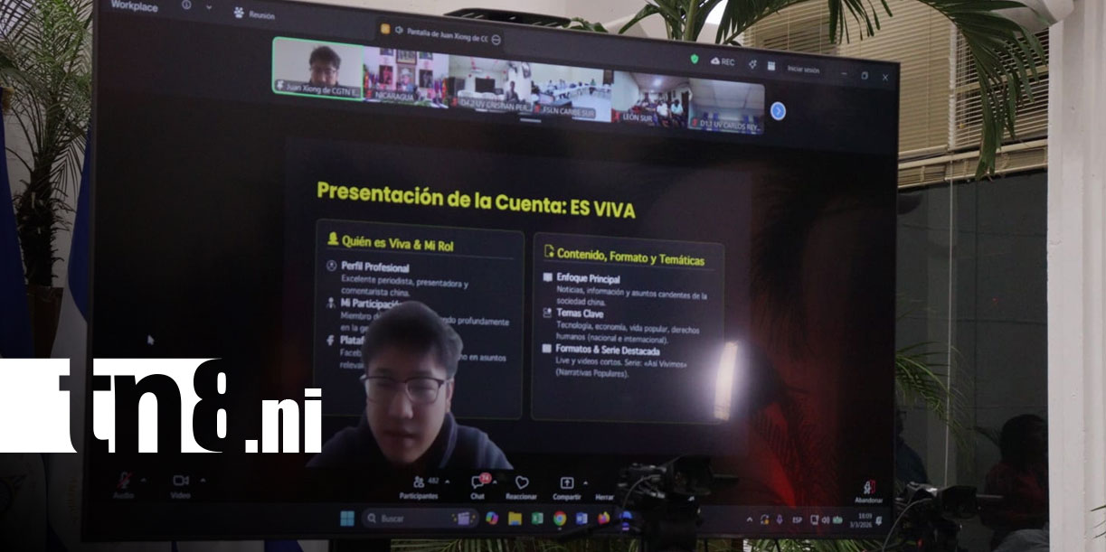 Foto: Nicaragua y CGTN fortalecen comunicación digital con enfoque en redes/TN8