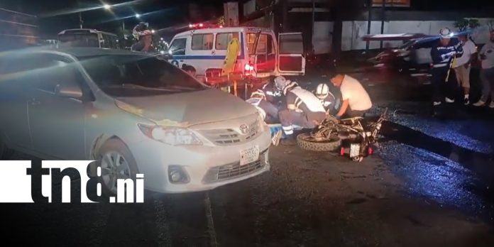Foto: Giro indebido provoca accidente y deja dos motociclistas lesionados en Linda Vista/TN8