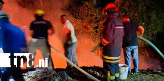 Foto: Incendio en Diriomo: vecinos en alerta por fuego que amenazó viviendas/TN8