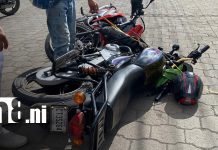 Accidente entre motocicletas deja heridos y daños materiales en Juigalpa, Chontales Foto: Accidente entre motocicletas deja heridos en Juigalpa/TN8
