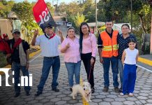 Inauguran calles adoquinadas en el barrio Héroes y Mártires de La Libertad, Chontales Foto: Adoquinado mejora calles en La Libertad, Chontales/TN8