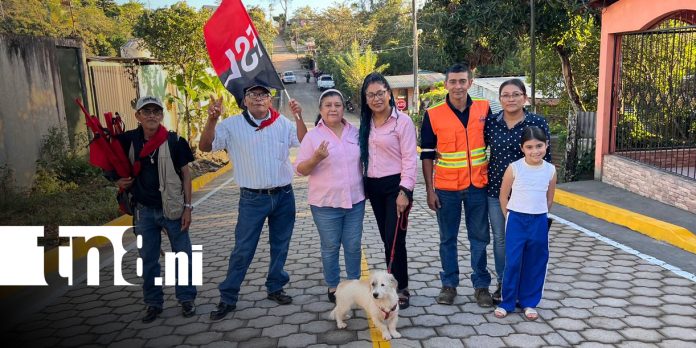 Foto: Adoquinado mejora calles en La Libertad, Chontales/TN8