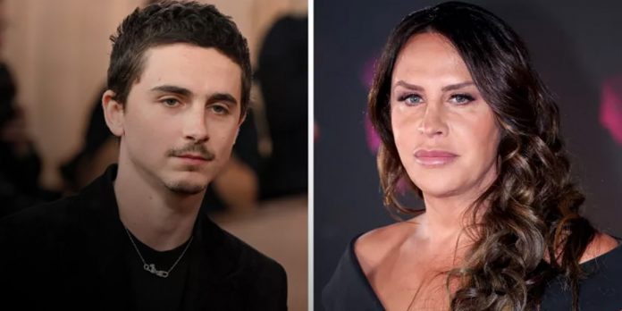 Foto: Karla Sofía Gascón a Timothée Chalamet /cortesía