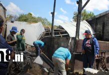 Foto: Brindan apoyo a familia que perdió su vivienda en incendio en Masaya / TN8