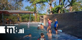 Foto: Familias disfrutan del Parque Acuático Mimados de la Revolución en Santa Teresa, Carazo/TN8