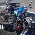 Foto: Motociclista provoca accidente al irrespetar el semáforo en Managua/TN8