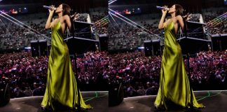 Foto:Danna sorprende con “La gata bajo la lluvia” en vivo/Cortesía