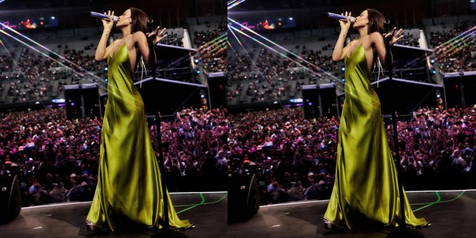 Foto:Danna sorprende con “La gata bajo la lluvia” en vivo/Cortesía