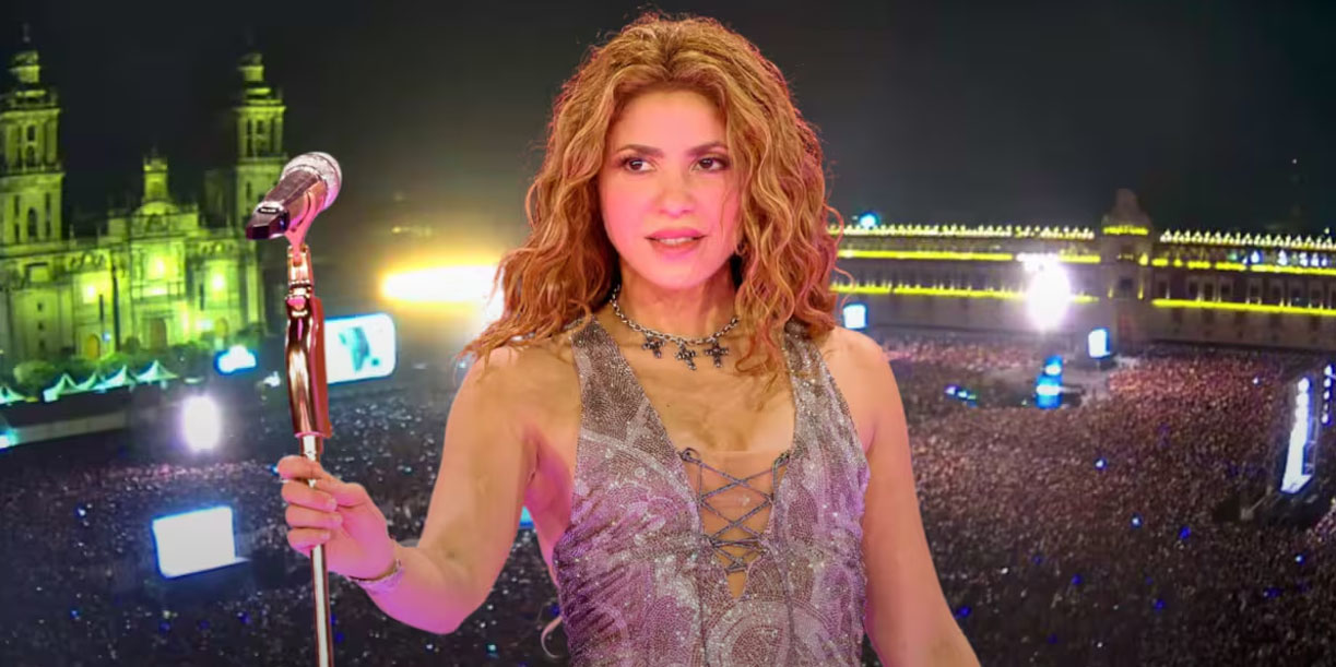 Foto: Shakira brilla en el Zócalo/Cortesía