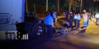 Foto:Tragedia en vía San Marcos–Masatepe/TN8
