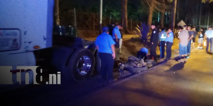 Foto:Tragedia en vía San Marcos–Masatepe/TN8