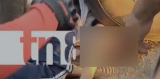 Foto: rastra arrolla a adolescente en Santa Ana Managua/TN8