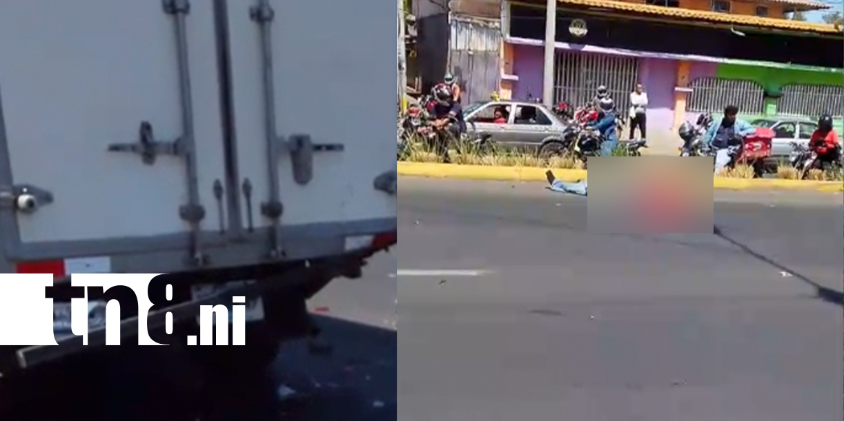 Foto: Mortal accidente de tránsito en Rubenia, Managua / TN8