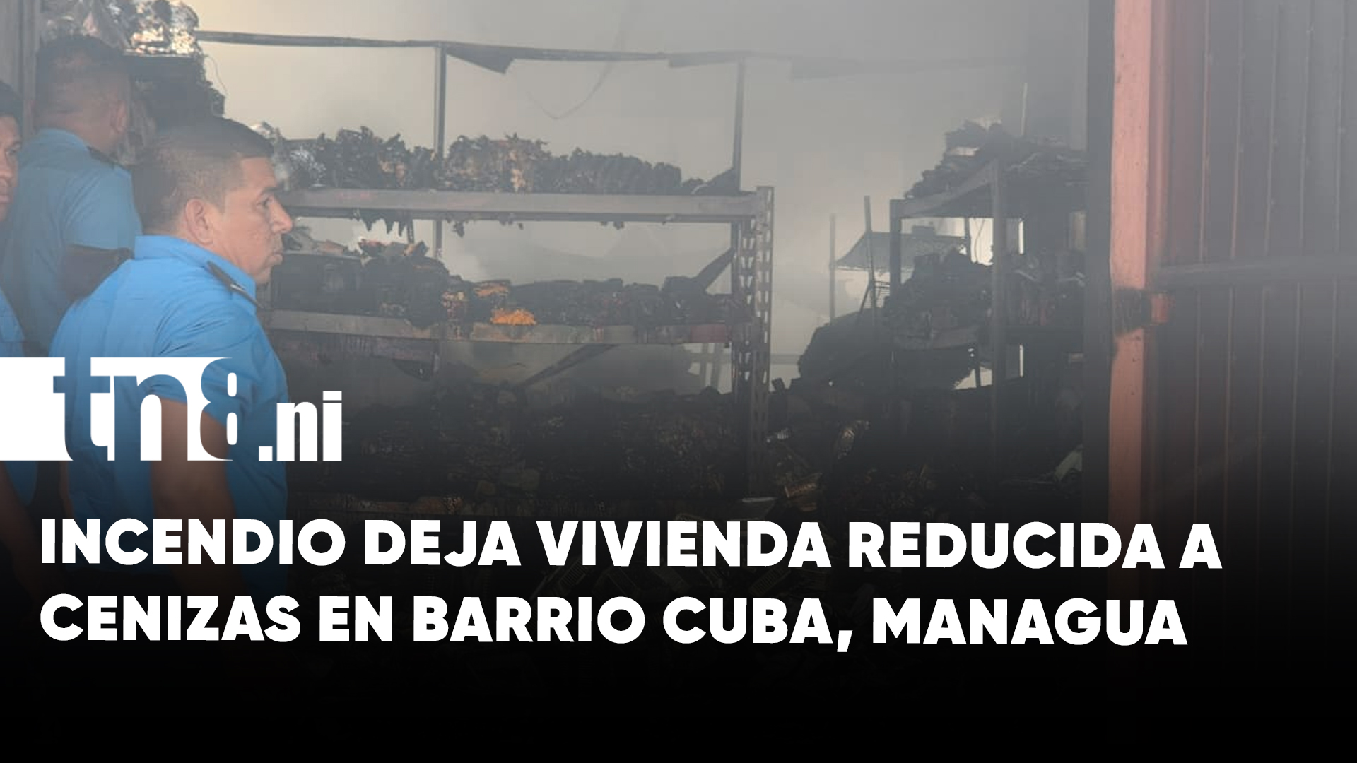 Incendio reduce a cenizas una vivienda en el barrio Cuba, distrito II ...