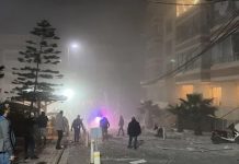 Foto: Edificio frente a Al Mayadeen en Beirut sufre ataque aéreo israelí/Cortesía