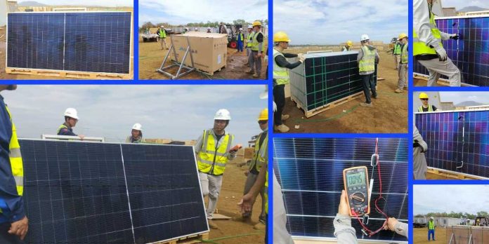Foto:Planta solar en Nindirí avanza al 30% de construcción/Cortesía