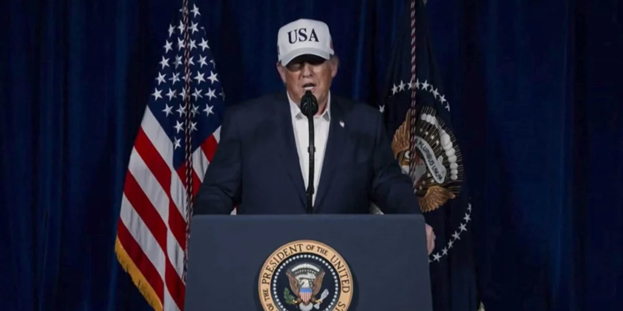 Foto: Donald Trump advierte a Irán /cortesía