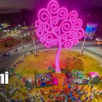 Foto: Masaya enciende su quinto Árbol de la Vida en honor a Leonel Rugama/TN8