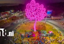 Masaya enciende su quinto Árbol de la Vida en honor a Leonel Rugama Foto: Masaya enciende su quinto Árbol de la Vida en honor a Leonel Rugama/TN8