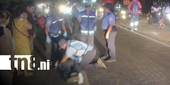 Foto: Joven fallece en trágico accidente en La Granjita, carretera San Marcos - Masatepe/TN8