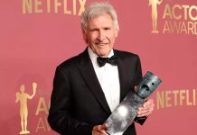 Harrison Ford recibe el premio a la trayectoria en los SAG Awards Foto: Harrison Ford en los Actors Awards /cortesía