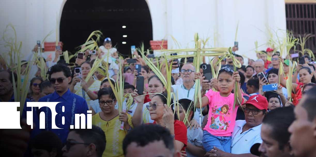 Foto:Nicaragua celebra con devoción el Domingo de Ramos/ TN8