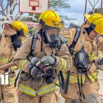 Foto: Mujeres al frente de Bomberos Unidos de Nicaragua /TN8