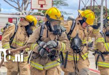 Foto: Mujeres al frente de Bomberos Unidos de Nicaragua /TN8