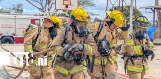 Foto: Mujeres al frente de Bomberos Unidos de Nicaragua /TN8