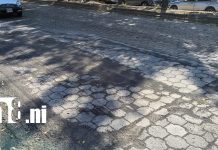 Foto: Reparan bache que afectaba a transportistas en Managua /TN8