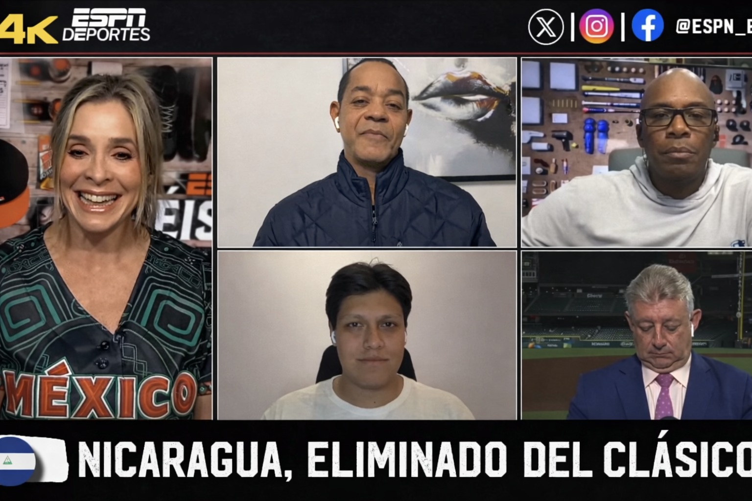 Foto: Panelistas de ESPN opinan sobre Nicaragua en el Clásico Mundial de Béisbol