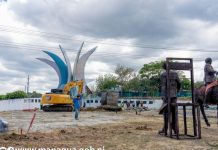 Foto: Remueven elementos de la Rotonda El Periodista, Managua