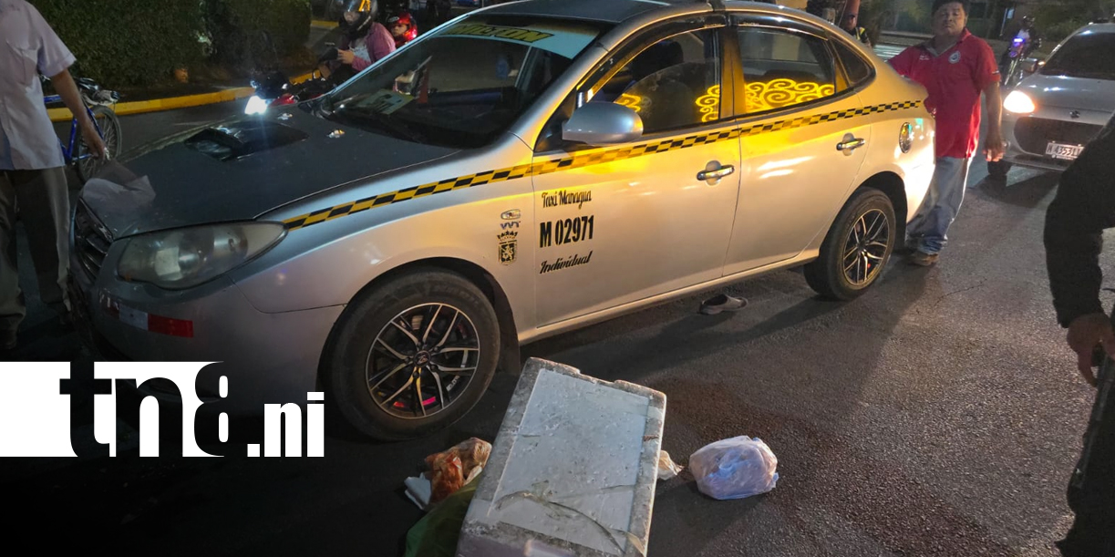 Foto: Imprudencia y caos vial en Managua: dos accidentes dejan heridos y escenas de angustia/TN8