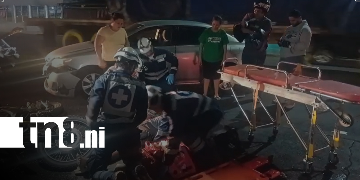 Foto: Giro indebido provoca accidente y deja dos motociclistas lesionados en Linda Vista/TN8