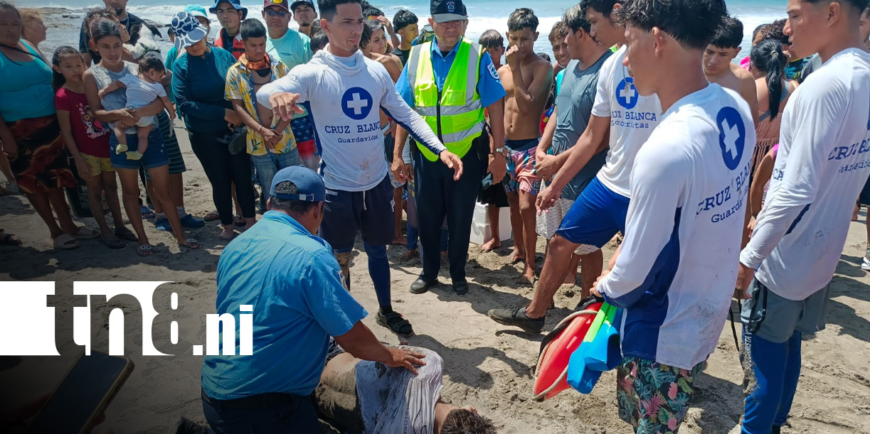 Foto: Tragedia en la playa Miramar, León /TN8