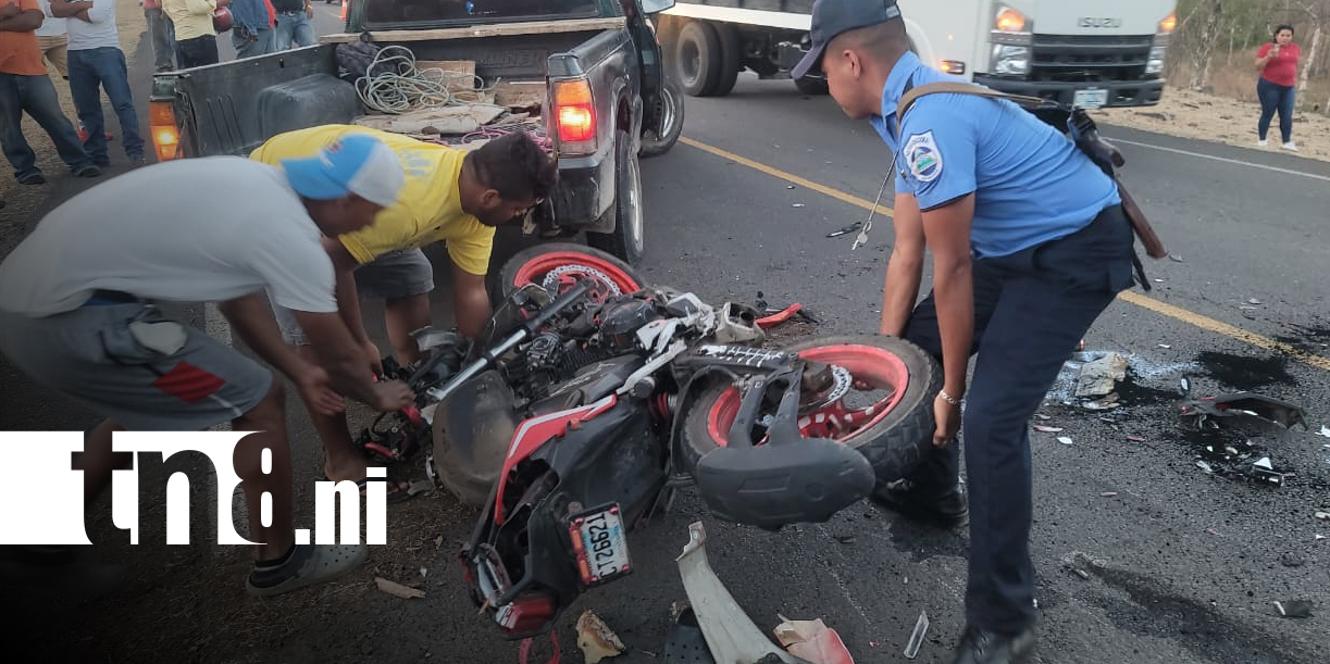 Foto: Accidente en Boaco deja menor fallecido tras choque de motocicleta/TN8