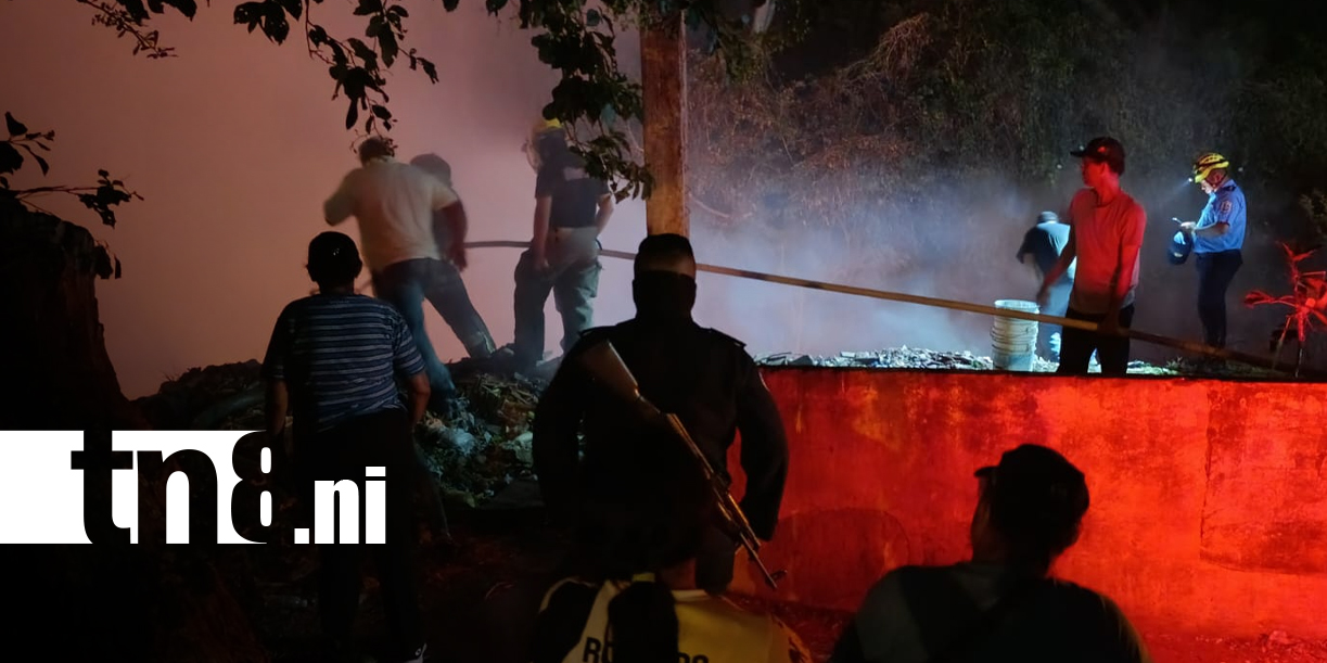 Foto: Incendio en Diriomo: vecinos en alerta por fuego que amenazó viviendas/TN8