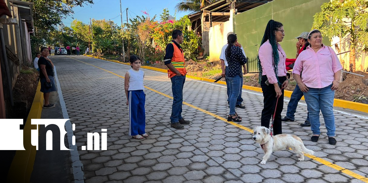 Foto: Adoquinado mejora calles en La Libertad, Chontales/TN8