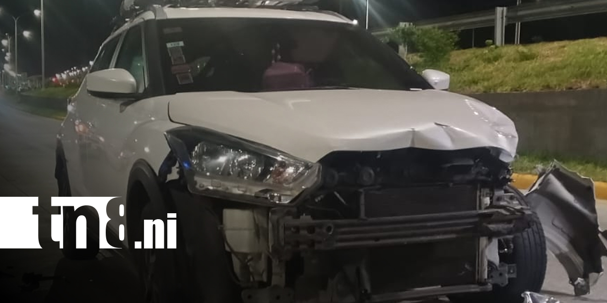 Foto: Accidente en el Zumen deja motociclista lesionado en Managua/TN8