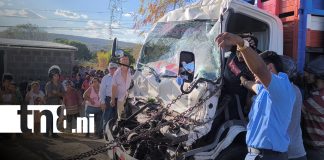 Foto: Conductor sufre fractura tras impactar contra camión en carretera de Estelí/ TN8