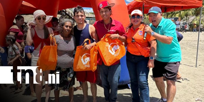 Foto: Plan Playa de Crónica TN8 lleva alegría, dinámicas y premios a veraneantes en Pochomil/TN8