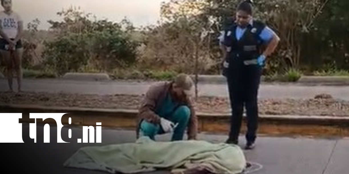 Foto:Muere peatón en Villa Sol, Managua/ TN8