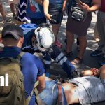 Foto: Lesionado en accidente vial en Pista Suburbana / TN8