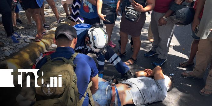 Foto: Lesionado en accidente vial en Pista Suburbana / TN8