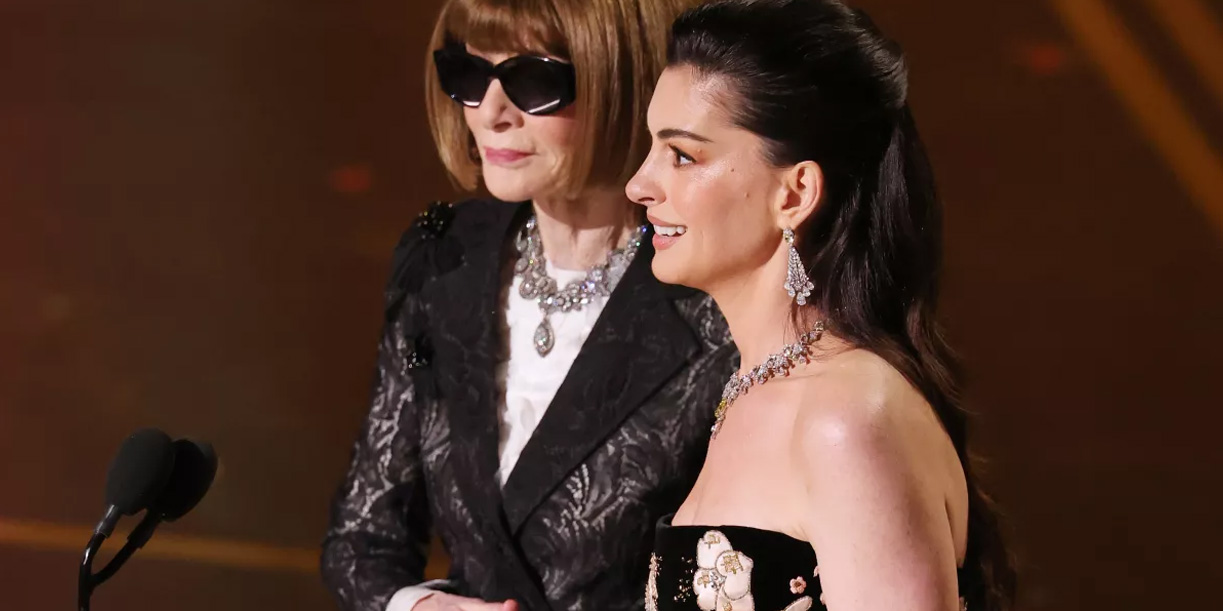Foto: Anne Hathaway y Anna Wintour /cortesía 