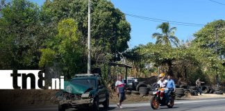 Foto: Choque en carretera Masaya–Granada / TN8