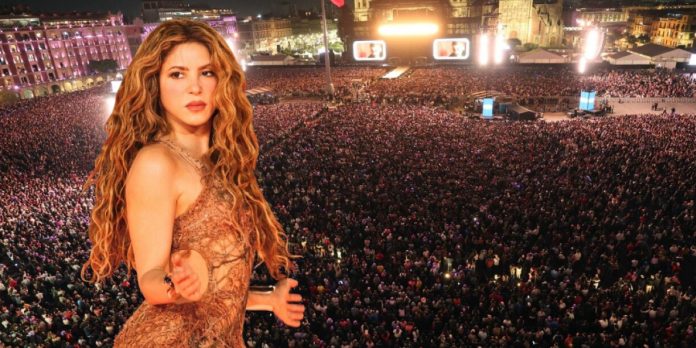 Foto: Shakira reúne a cientos de miles en el Zócalo/Cortesía